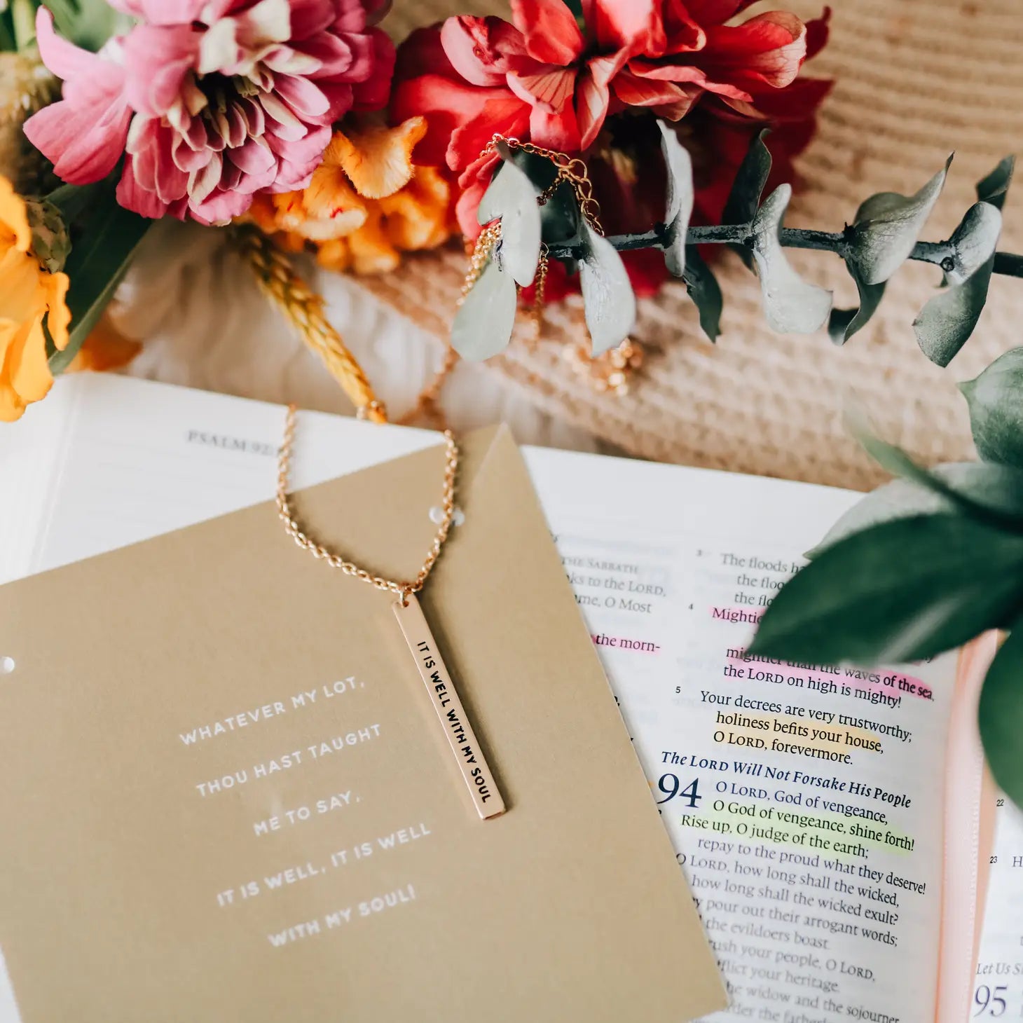 It Is Well Pendant Necklace